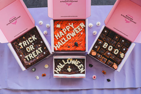 🎃 Plonge dans la gourmandise la plus terrifiante ! Nos brownies d’Halloween sont aussi effrayants que délicieux 👻🖤