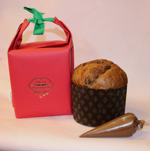 Panettone Artisanal Chocolat & Gianduja (500g) – Édition Noël Queen of Brownies