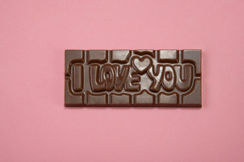 Tablette de chocolat à message