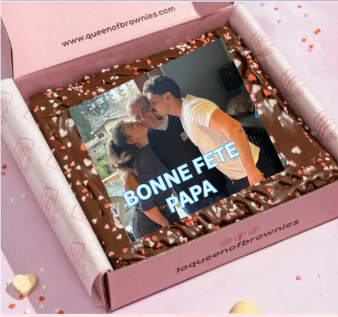 Fête des Pères - Ajoute ta photo sur un Brownie, Cookie, Blondie